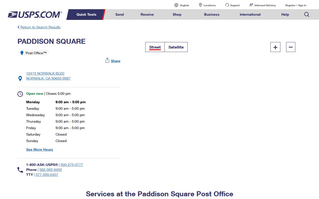 Norwalk ZIP code directory USPS post office reference